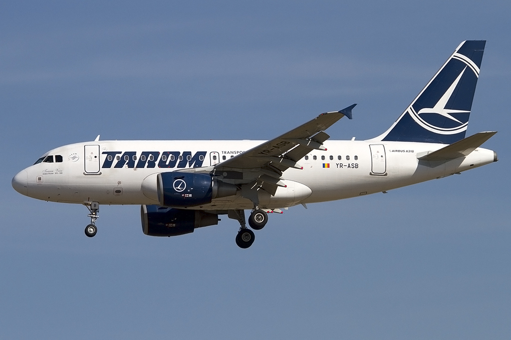 Tarom, YR-ASB, Airbus, A318-111, 16.08.2013, FRA, Frankfurt, Germany



