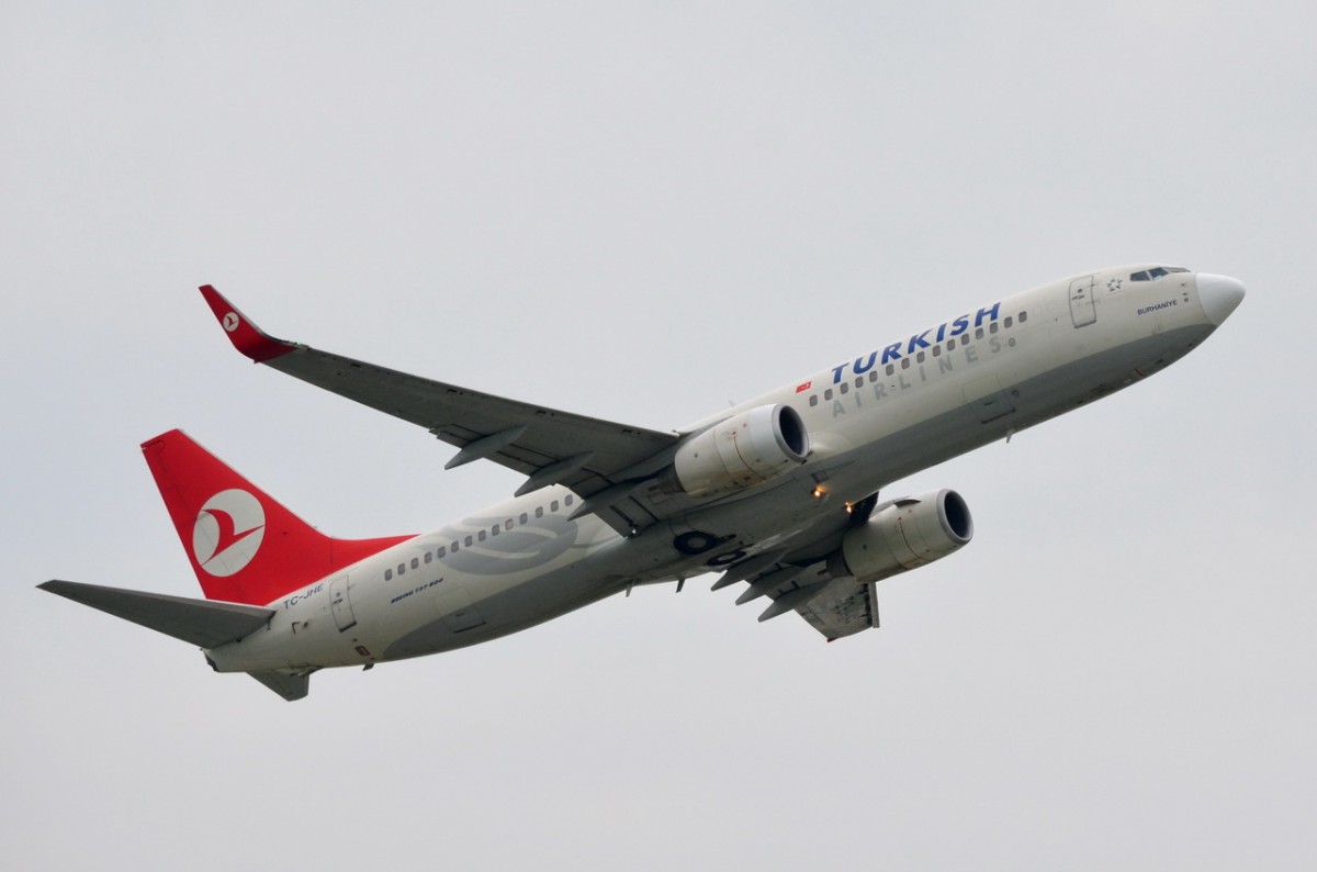 TC-JHE Turkish Airlines Boeing 737-8F2(WL)  Burhaniye  in München gestartet  15.05.2015