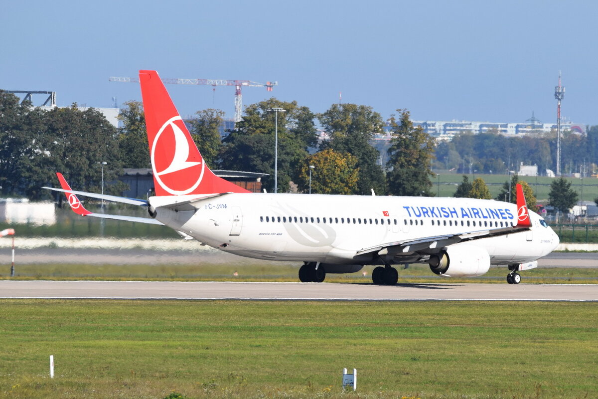 TC-JVM , Turkish Airlines , Boeing 737-8F2(WL) Zeytinburnu  , 09.10.2021 , Berlin-Brandenburg  Willy Brandt  , BER , 