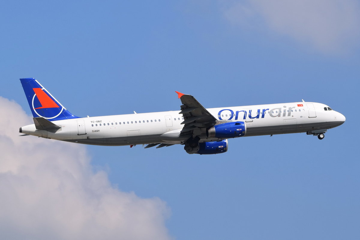 TC-OBZ Onur Air Airbus A321-231  , MUC , 12.05.2018