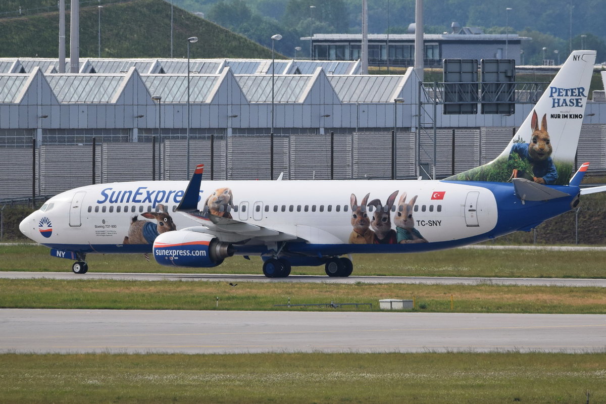 TC-SNY SunExpress Boeing 737-8K5(WL) , MUC , 20.05.2018