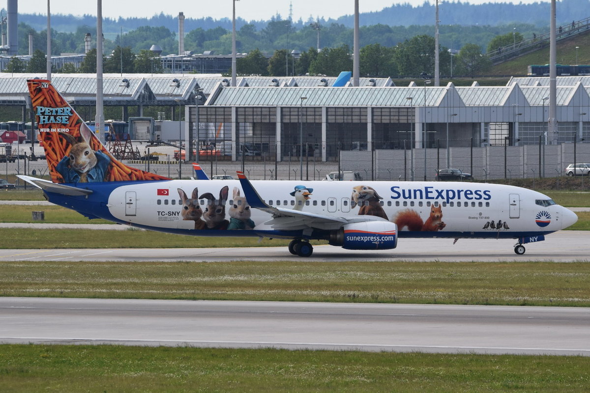 TC-SNY SunExpress Boeing 737-8K5(WL)  , MUC , 20.05.2018