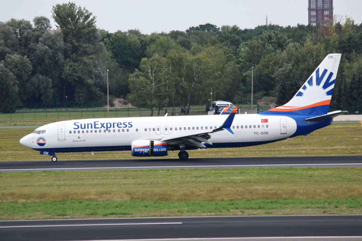 TC-SOE SunExpress Boeing 737-8HC(WL) , 15.08.2019 , TXL 