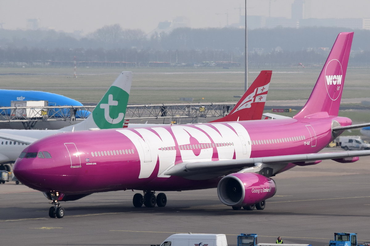 TF-GAY WOW air Airbus A330-343  , AMS , 13.03.2017