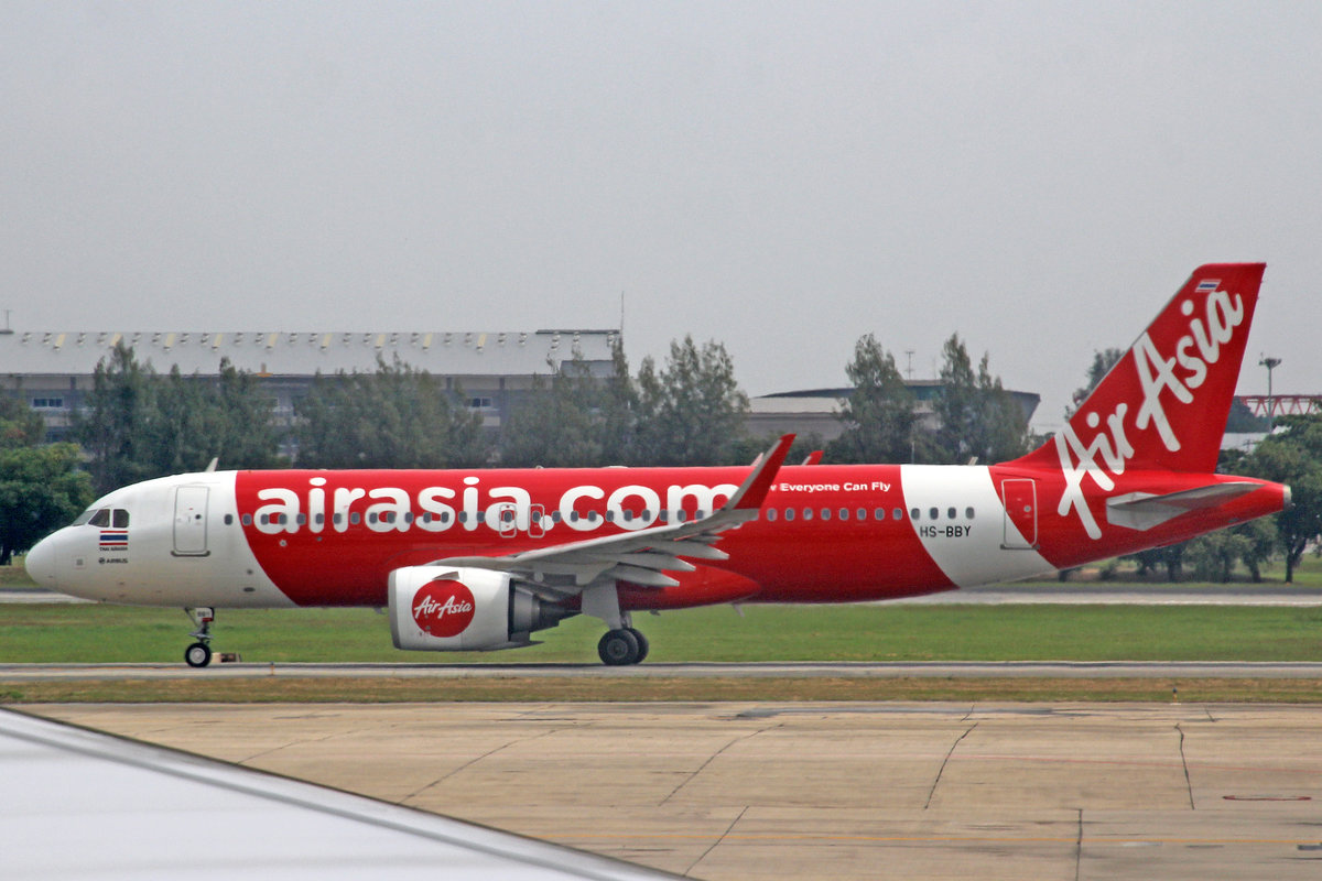 Thai AirAsia, HS-BBY, Airbus A320-251N, msn: 7417, 19.November 2017, DMK Bangkok Don Mueang, Thailand.