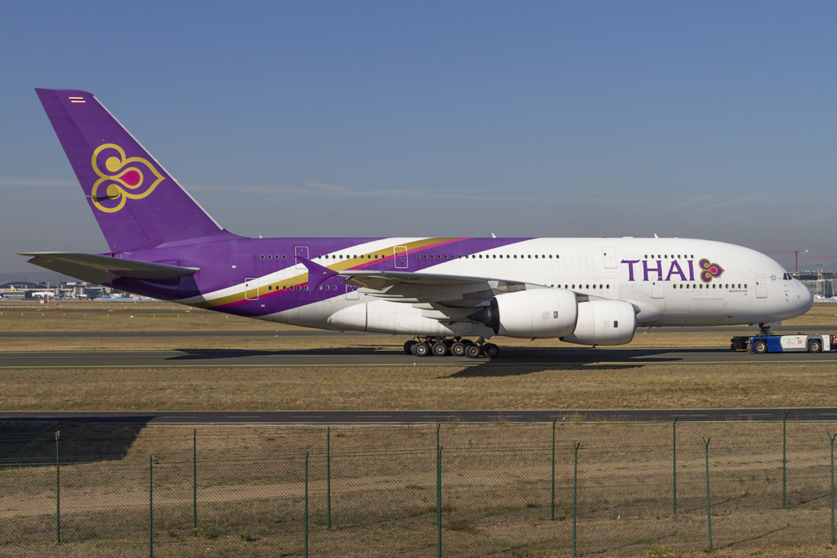 Thai Airways, HS-TUE, Airbus, A380-841, 14.10.2018, FRA, Frankfurt, Germany 


