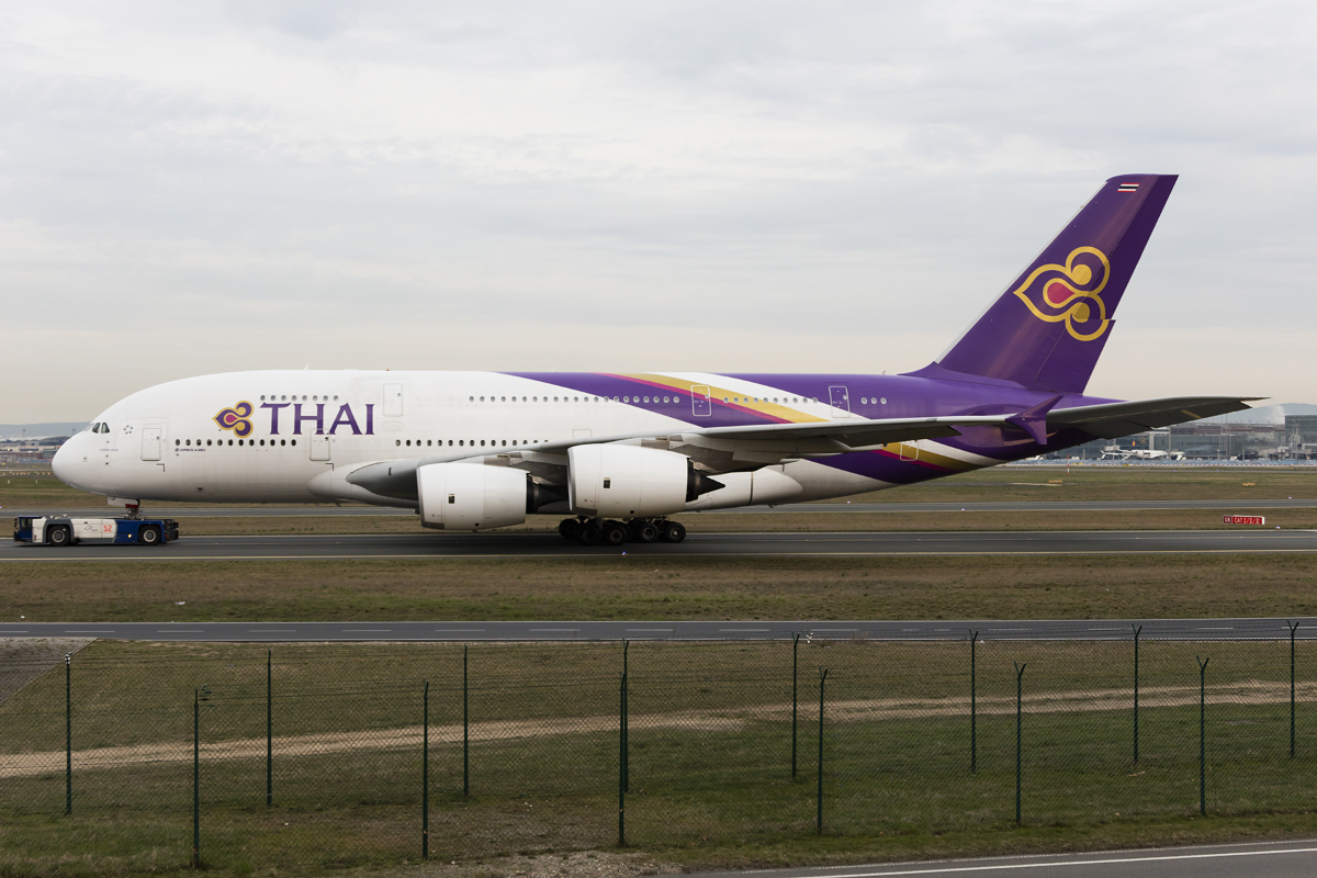 Thai Airways, HS-TUF, Airbus, A380-841, 01.04.2017, FRA, Frankfurt, Germany 



