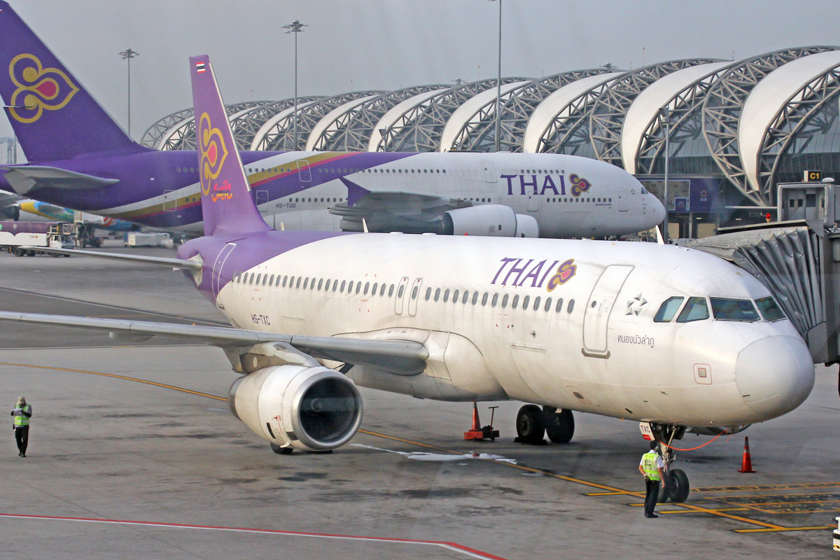 Thai Airways, HS-TXC, Airbus A320-232, msn: 5258,  Nong Bua Lam Phu , 12.November 2017, BKK Bangkok Suvarnabhumi, Thailand.