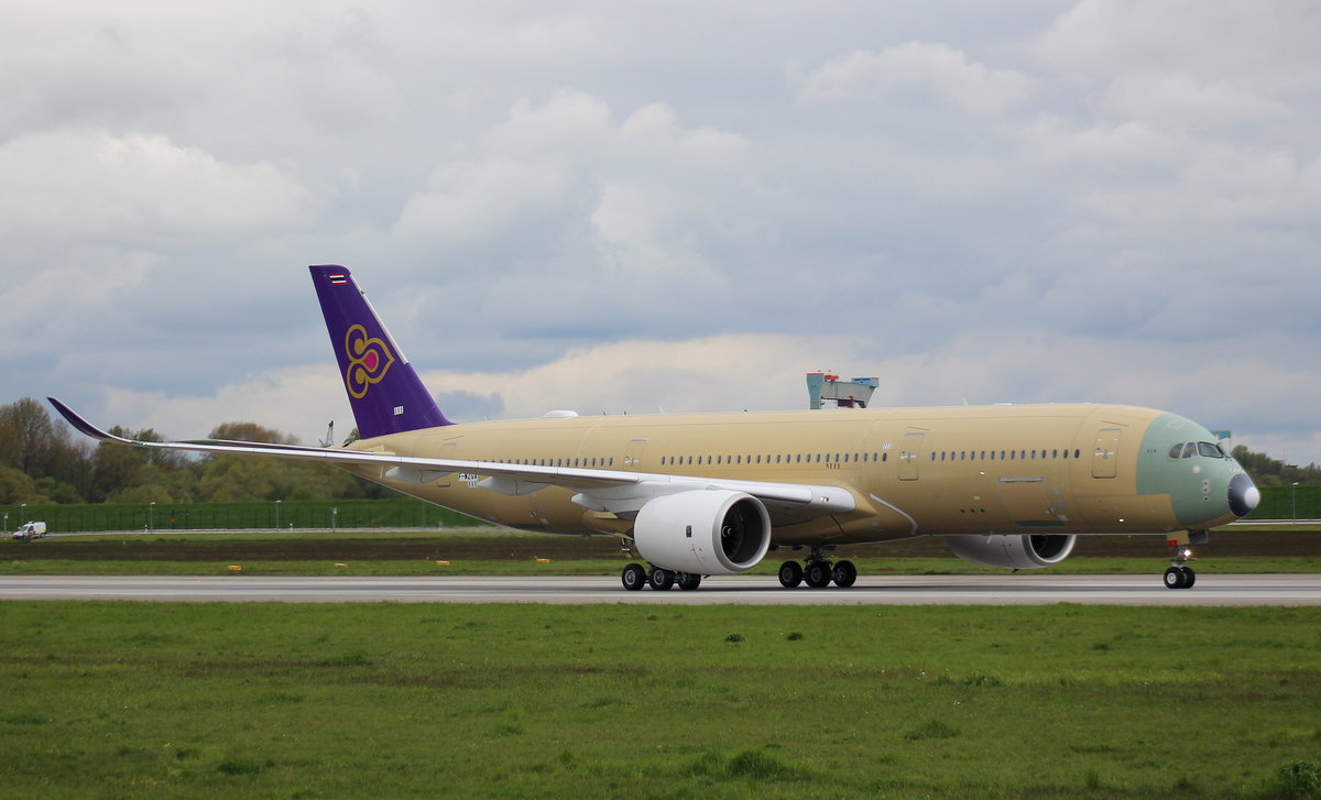 Thai Airways International, F-WZGA, Reg. HS-THE. MSN 111,Airbus A 350-941,10.05.2017,XFW-EDHI, Hamburg-Finkenwerder, Germany 