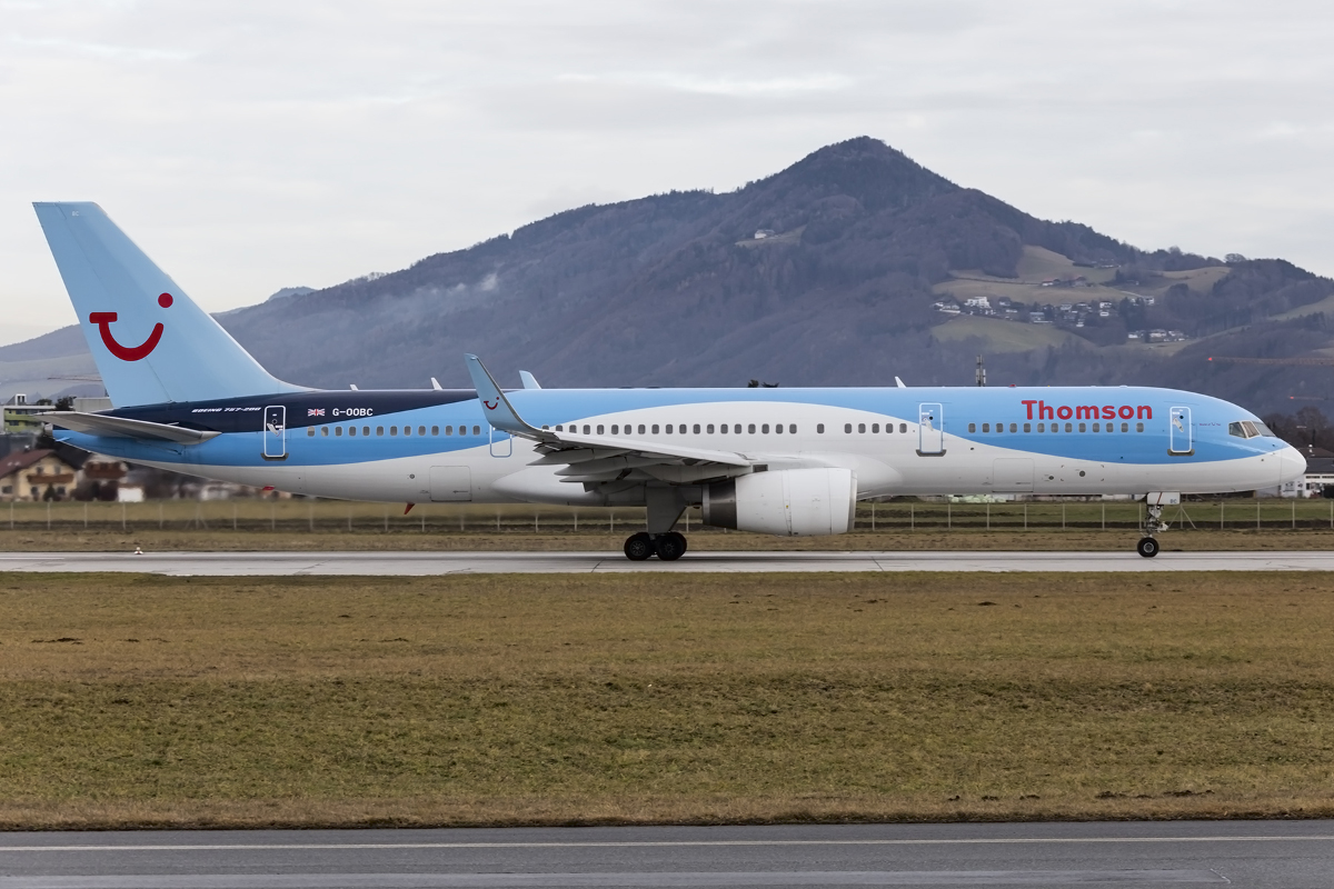 Thomsonfly, G-OOBC, Boeing, B757-28A, 09.01.2016, SZG, Salzburg, Austria 




