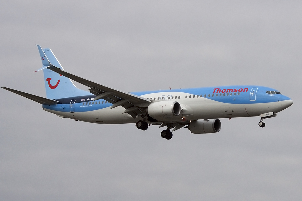 Thomsonfly, G-TAWS, Boeing, B737-8K5, 28.03.2015, GVA, Geneve, Switzerland 



