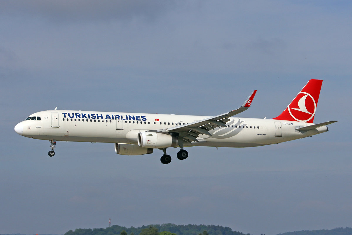 THY Turkish Airlines, TC-JSM, Airbus A321-231, msn: 5689,  Ayder ,  21.Mai 2018, ZRH Zürich, Switzerland.