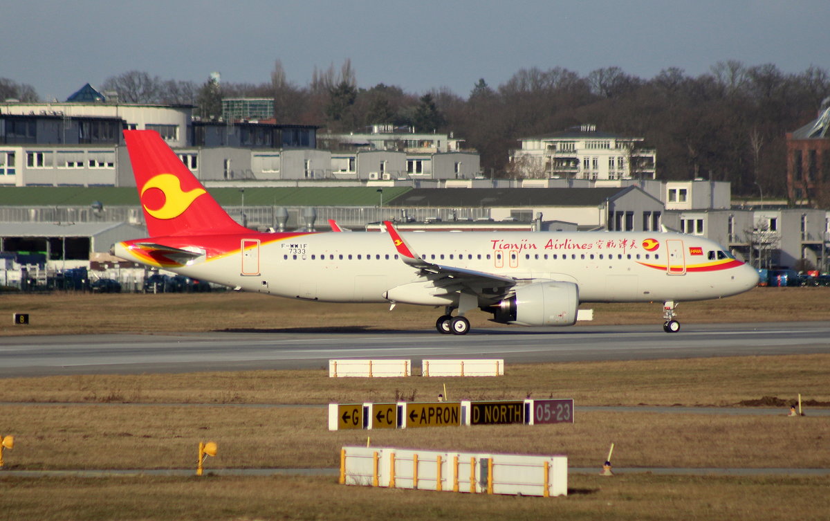 Tianjin Airlines, F-WWIF, Reg.B-8952, (c/n 7333),Airbus A 320-271N (SL), 21.02.2017, XFW-EDHI, Hamburg-Finkenwerder, Germany 
