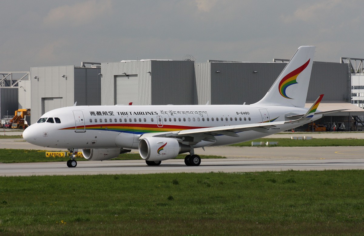 Tibet Airlines,B-6480,(c/n 6588),Airbus A319-115(SL),08.05.2015,XFW-EDHI,Hamburg-Finkenwerder,Germany(Delivered am 08.05.2015)