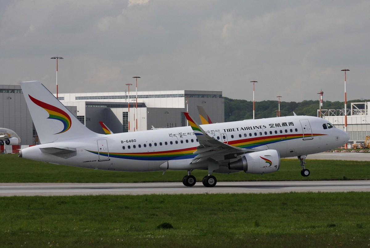 Tibet Airlines,B-6488,(c/n 6588),Airbus A319-115(SL),08.05.2015,XFW-EDHI,Hamburg-Finkenwerder,Germany(Delivered am 08.05.2015)