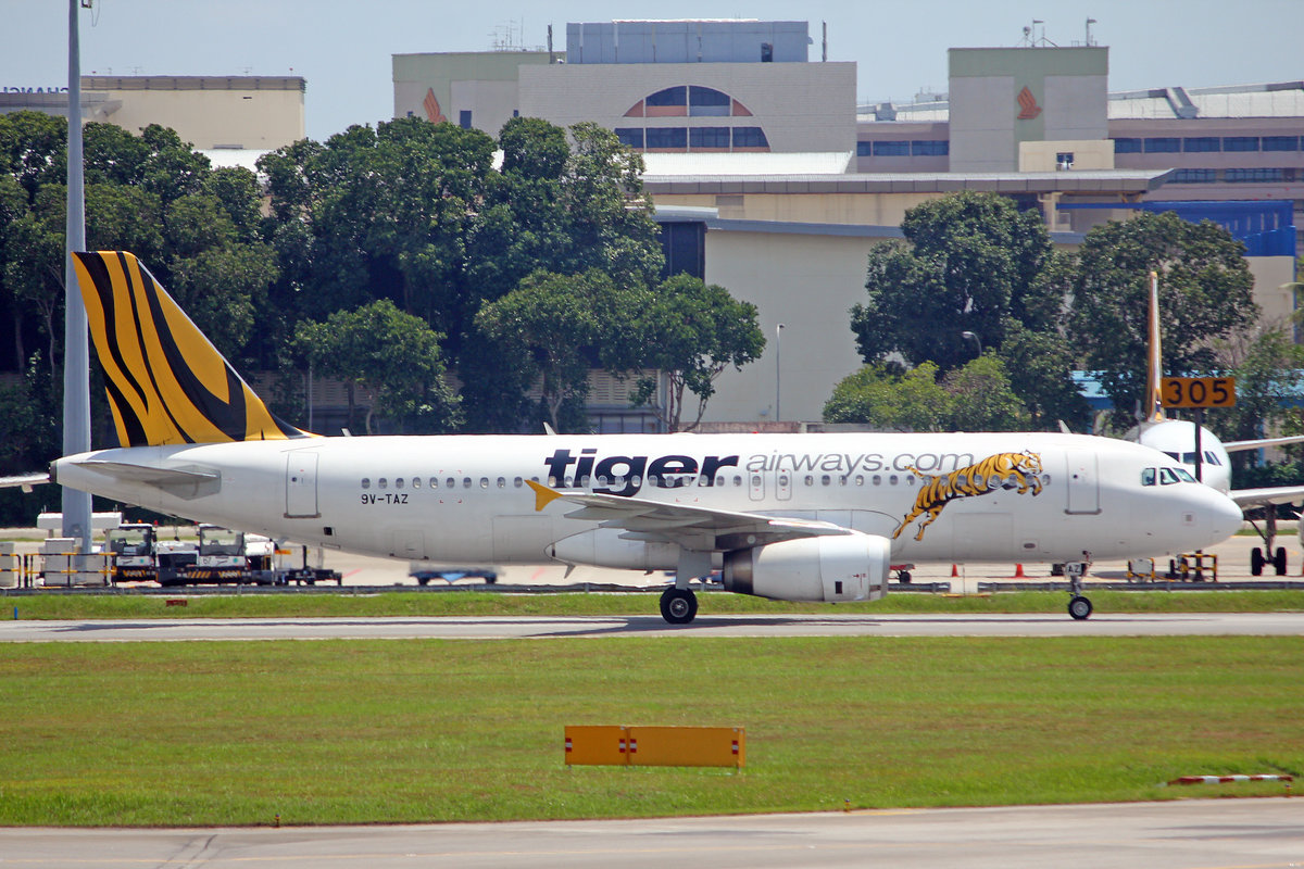 Tiger Airways, 9V-TAZ, Airbus A320-232, msn: 4879, 07.April 2014, SIN Changi, Singapore.