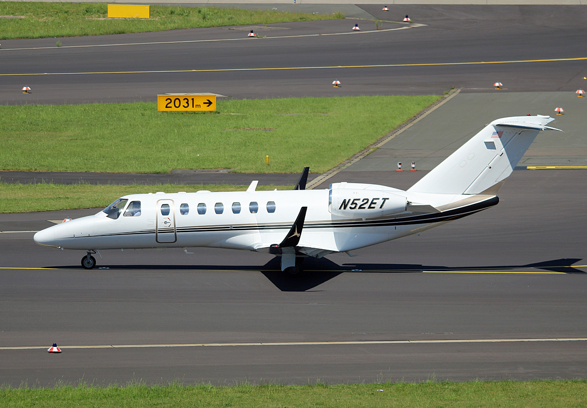 Track Flight, Cessna 525B Citation CJ3, N52ET, DUS, 17.05.2017