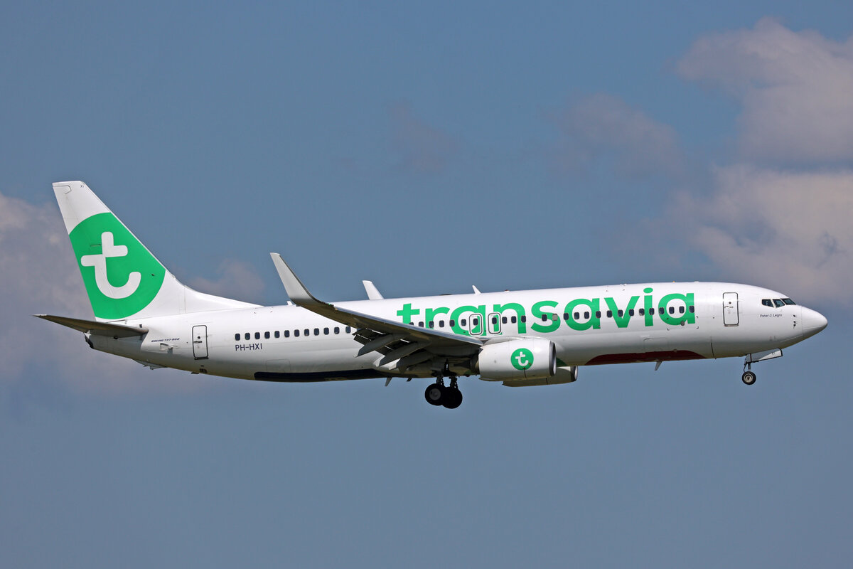 Transavia Airlines, PH-HXI, Boeing B737-8K2, msn: 62151/6352,  Peter J. Legro , 20.Mai 2023, AMS Amsterdam, Netherlands.