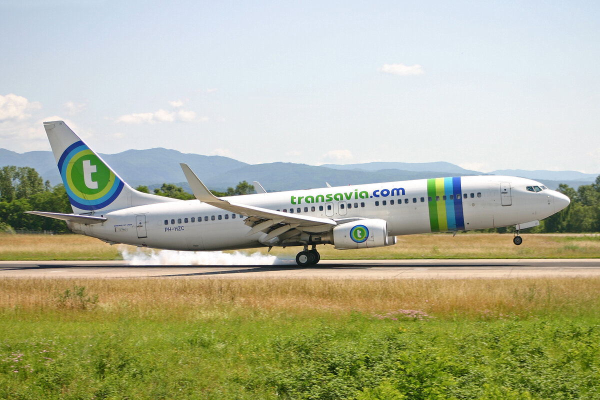 Transavia Airlines, PH-HZC, Boeing B737-8K2, msn: 28375/85, 21.Juni 2008, BSL Basel - Mühlhausen, Switzerland.