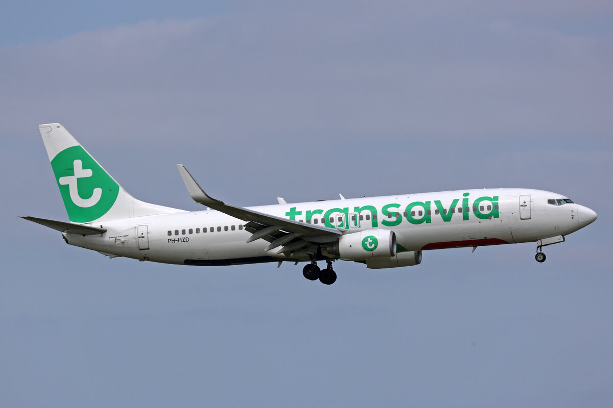 Transavia Airlines, PH-HZD, Boeing B737-8K2, msn: 28376/252, 18.Mai 2023, AMS Amsterdam, Netherlands.