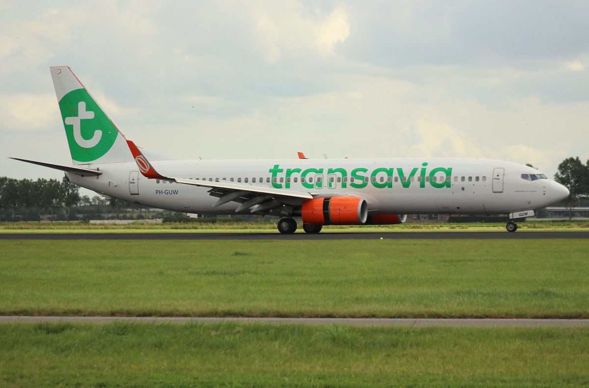 Transavia, PH-GUW, (c/n 39608),Boeing 737-8EH (WL), 03.09.2016,  AMS-EHAM, Amsterdam-Schiphol, Niederlande 