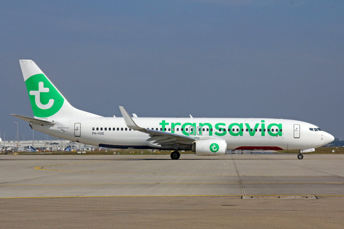 Transavia, PH-HXE, Boeing 737-8K2, 24.September 2016, MUC München, Germany.