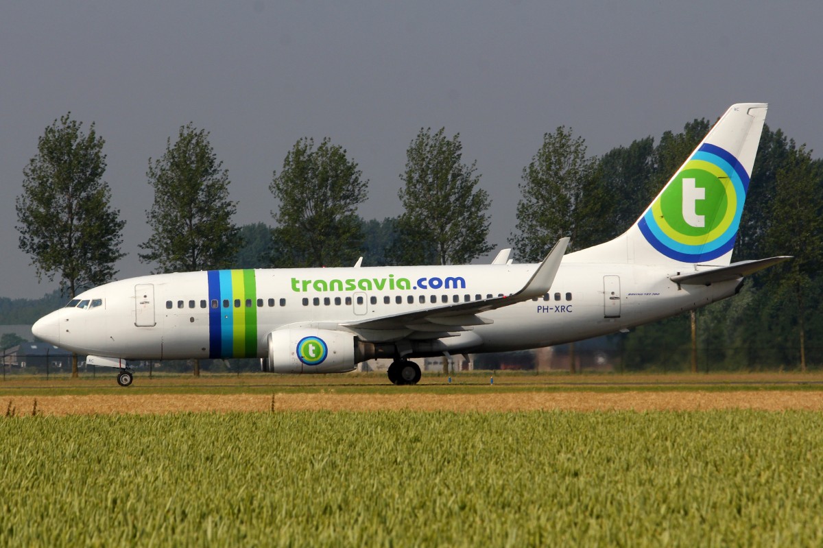 Transavia, PH-XRC, Boeing B737-7K2 (W), 4.Juli 2015, AMS Amsterdam, Netherlands.