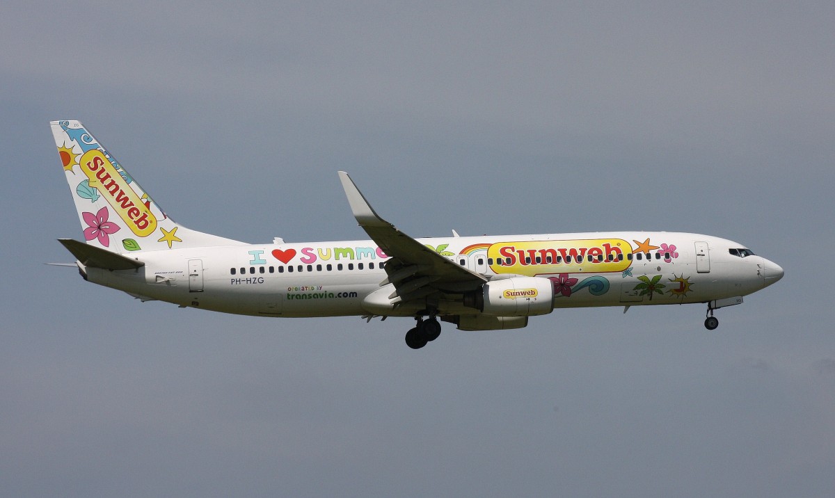 Transavia,PH-HZG,(c/n 28379),Boeing 737-8K2,17.05.2014,AMS-EHAM-Amsterdam-Schiphol,Niederlande(cs SUNWEB)