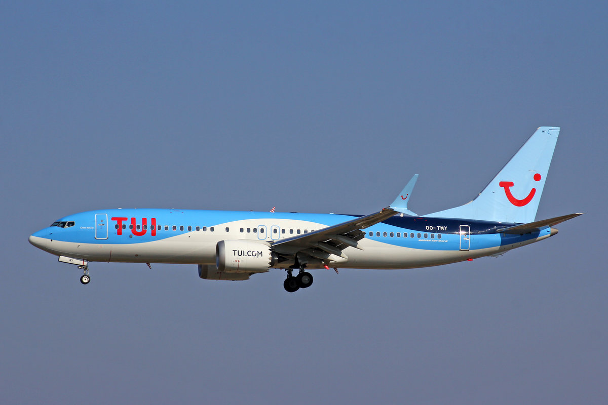 TUI Airlines Belgium, OO-TMY, Boeing 737-8 MAX, msn: 44592/6929,  Costa Del Sol ,  12.Oktober 2018, RHO Rhodos, Greece.