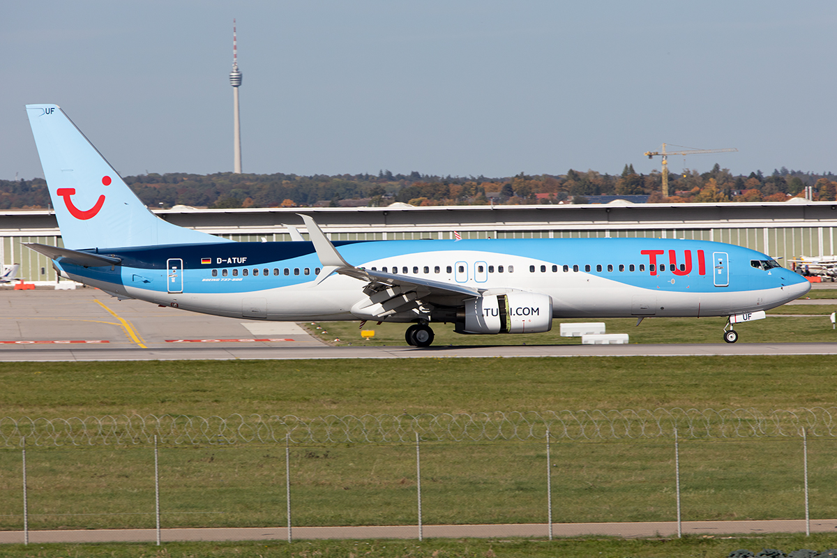TUI, D-ATUF, Boeing, B737-8K5, 15.10.2019, STR, Stuttgart, Germany





