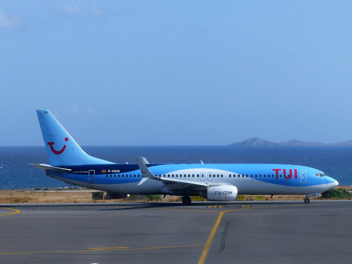 TUIfly Boeing 737-8BK (WL), D-ASUN, Heraklion (HER-LGIR), 22.8.2021