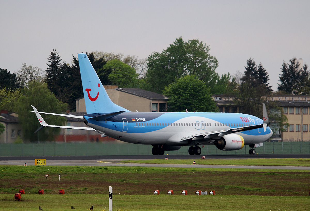Tuifly, Boeing B 737-8K5, D-ATUE, TXL, 07.05.2017