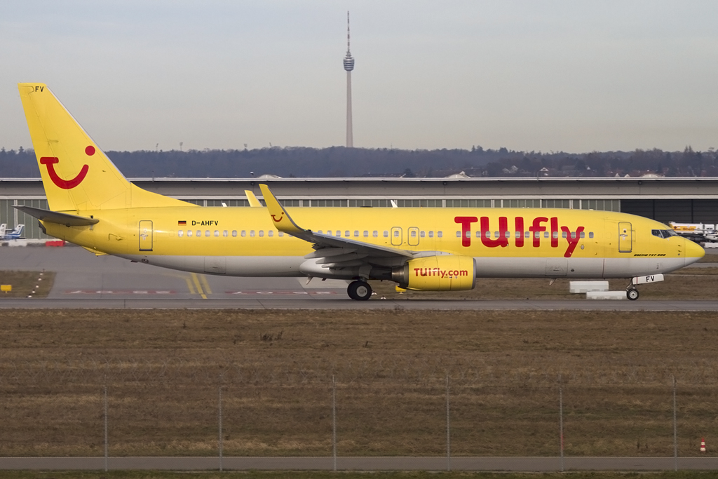 TUIfly, D-AHFV, Boeing, B737-8K5, 18.01.2014, STR, Stuttgart, Germany 



