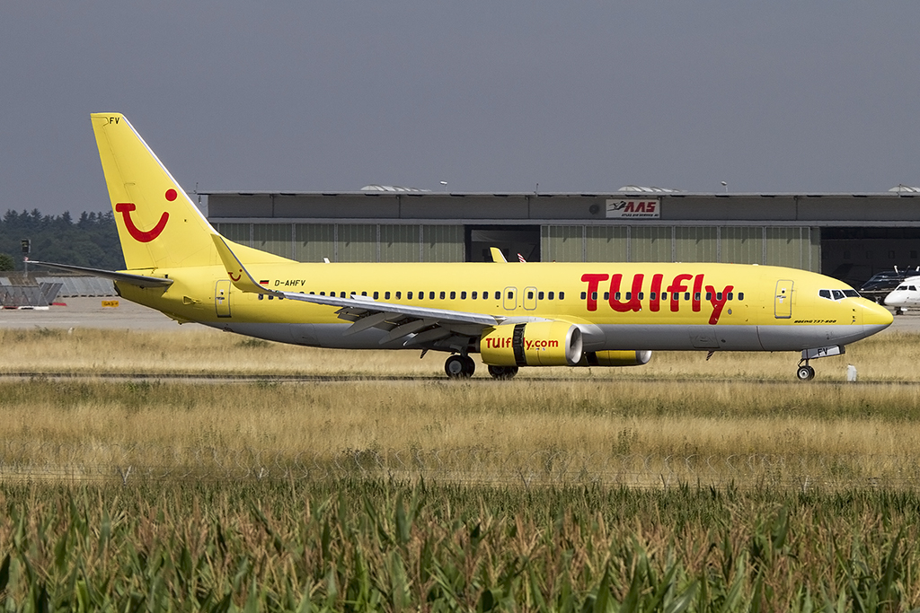 TUIFly, D-AHFV, Boeing, B737-8K5, 24.07.2015, STR, Stuttgart, Germany 



