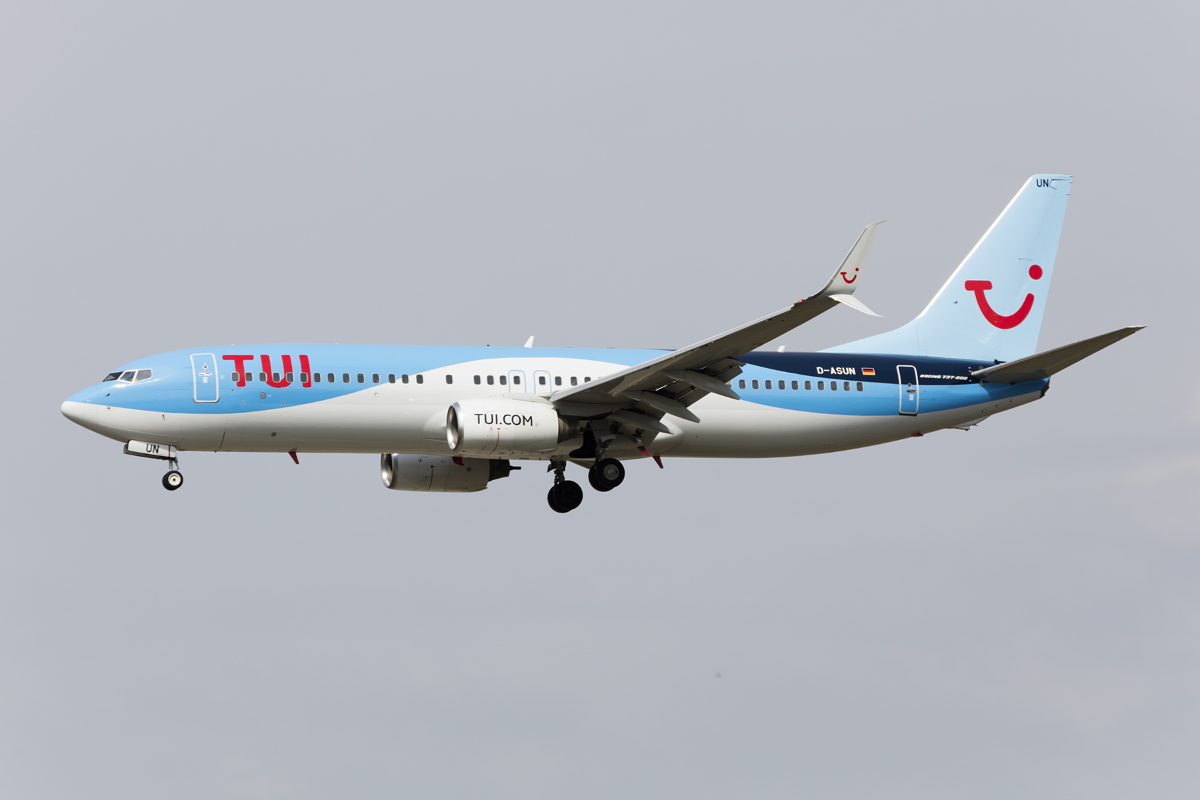 TUIfly, D-ASUN, Boeing, B737-8BK, 01.04.2017, FRA, Frankfurt, Germany 


