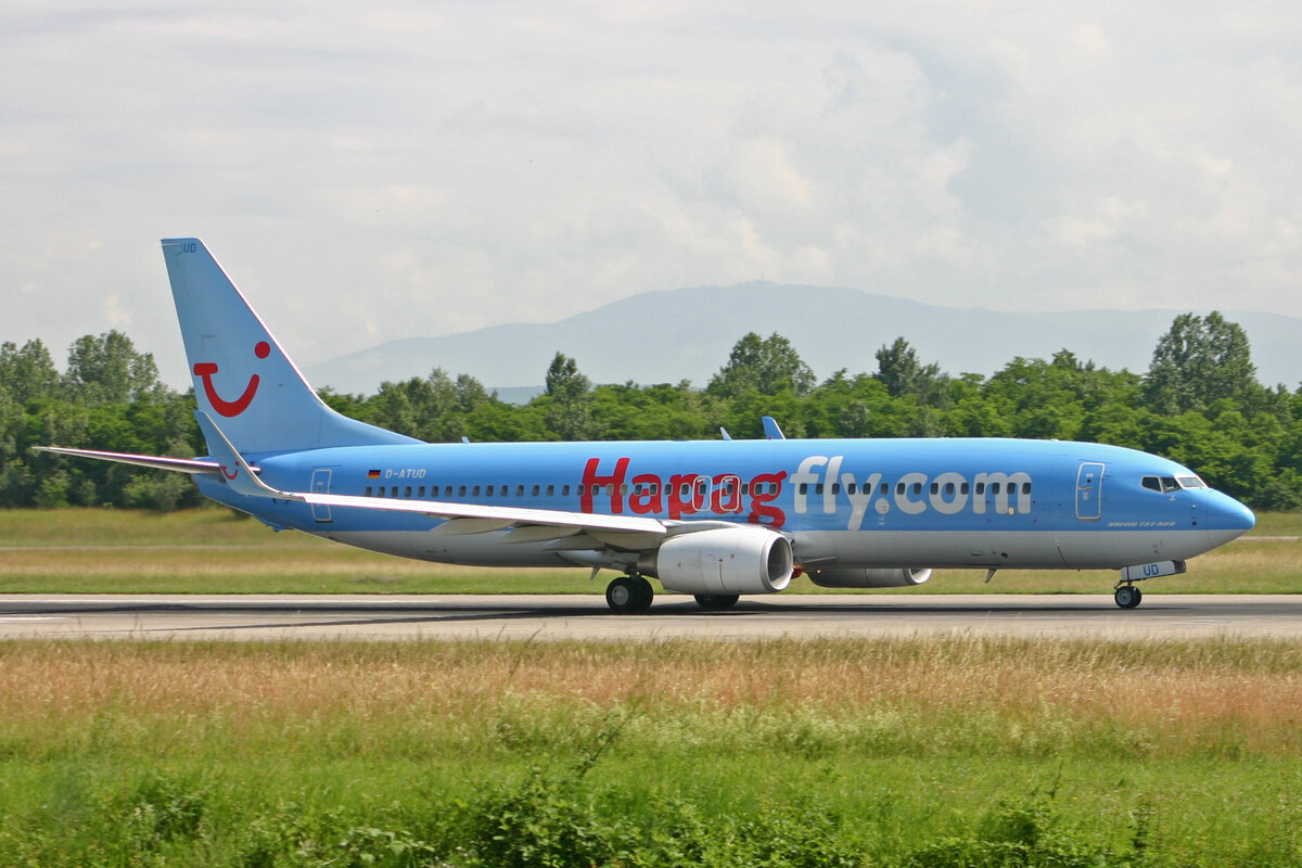 TUIfly, D-ATUD, Boeing B737-8K5, msn: 34685/1903, 14.Juni 2008, BSL Basel - Mühlhausen, Switzerland.