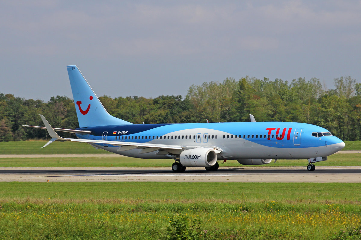 TUIfly, D-ATUF, Boeing 737-8K5, msn: 34687/1907, 24.August 2019, BSL Basel-Mülhausen, Switzerland.