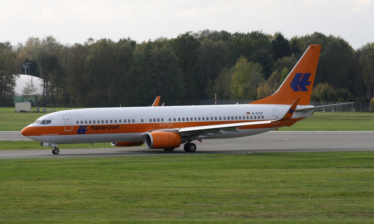 Tuifly, D-ATUF,(c/n 34687),Boeing 737-8K5 (WL), 24.10.2014, HAM-EDDH, Hamburg, Germany (livery :Hapag Lloyd) 