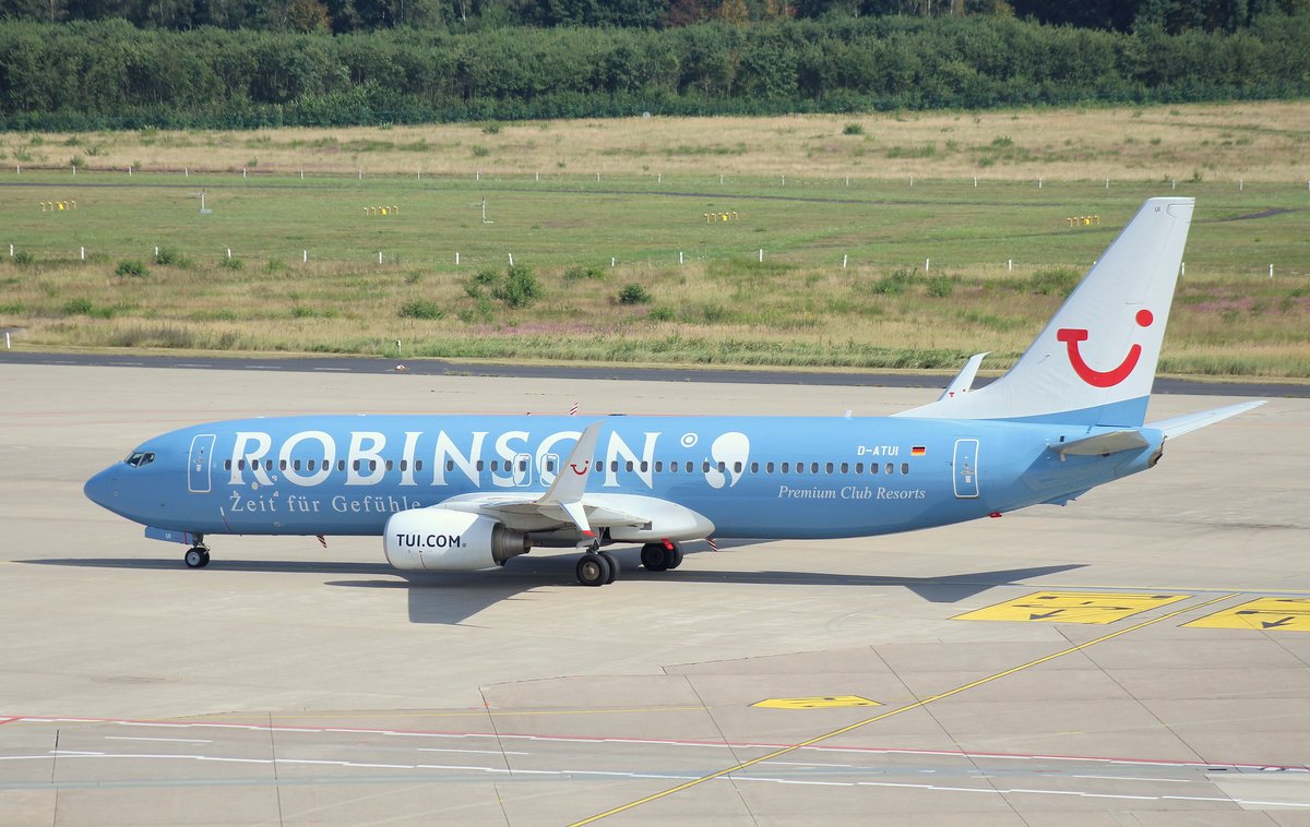 Tuifly, D-ATUI, (c/n 37252),Boeing 737-8K5 (WL), 02.09.2016, CGN-EDDK, Köln-Bonn, Germany (Robinson Premium Club -Resorts livery) 