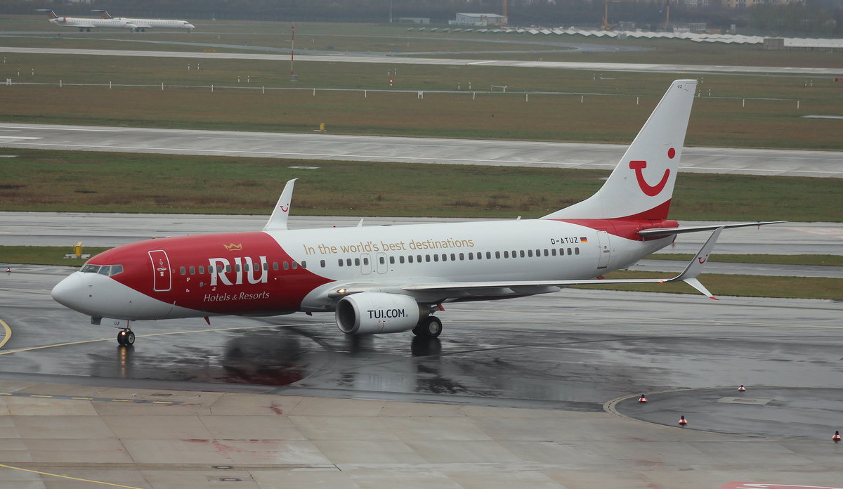 Tuifly, D-ATUZ,(c/n 34691),Boeing 737-8K5 (WL), 18.03.2017, DUS-EDDL, Düsseldorf, Germany (RIU Hotels & Resorts livery) 