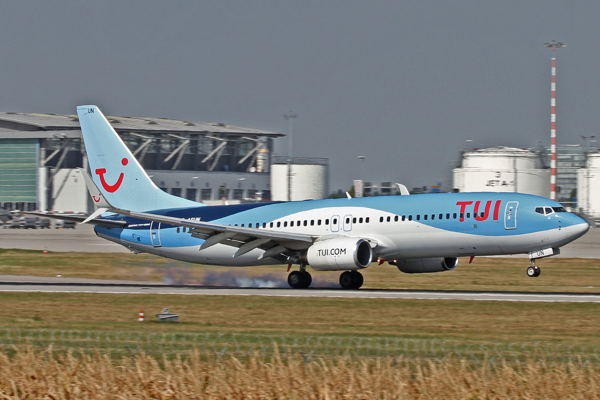TUIfly (X3-TUI), D-ASUN, Boeing, 737-8K5 sswl (neue TUIfly-Lkrg.), 10.09.2016, EDDS-STR, Stuttgart, Germany 