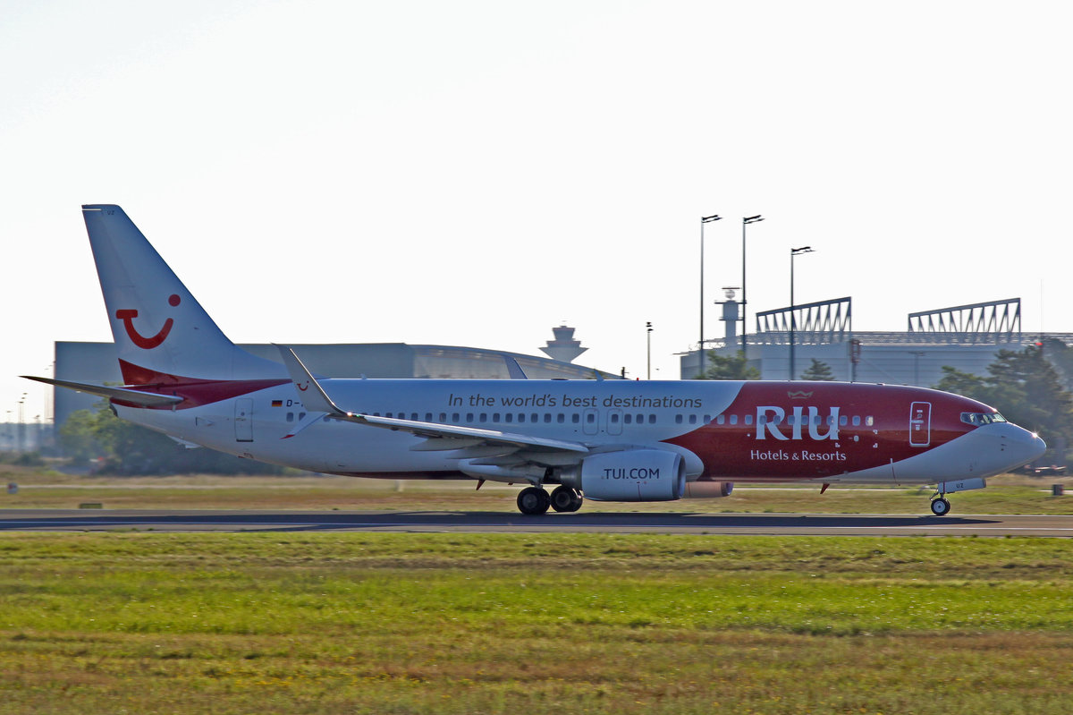 TUIfly (X3-TUI), D-ATUZ  RIU Hotels & Resorts , Boeing, 737-8K5 wl, 24.08.2016, FRA-EDDF, Frankfurt, Germany