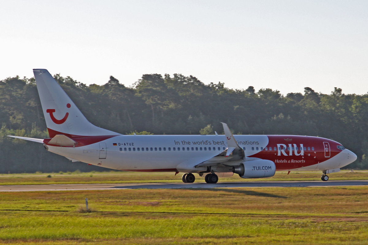 TUIfly (X3-TUI), D-ATUZ  RIU Hotels & Resorts , Boeing, 737-8K5 wl, 24.08.2016, FRA-EDDF, Frankfurt, Germany