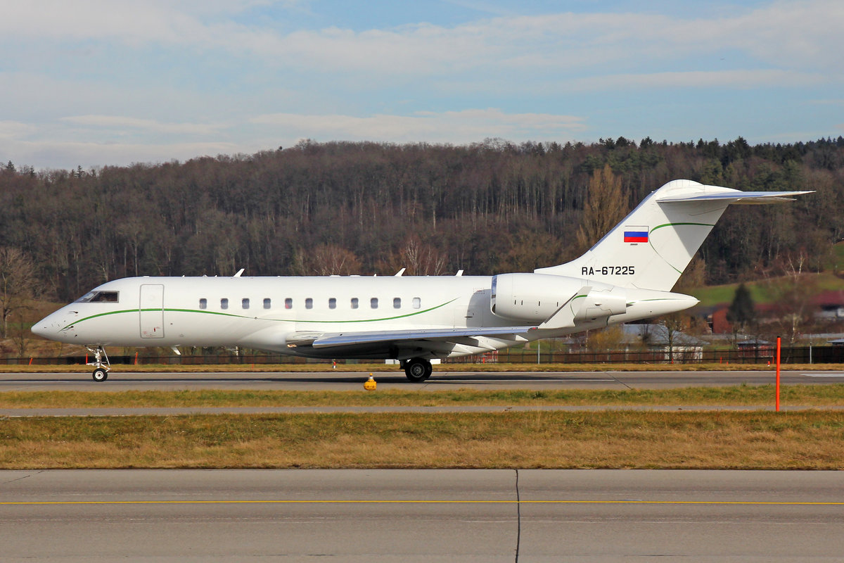 Tulpair, RA-67225, Bombardier Global Express XRS, msn: 9376,  01.Februar 2020, ZRH Zürich, Switzerland.