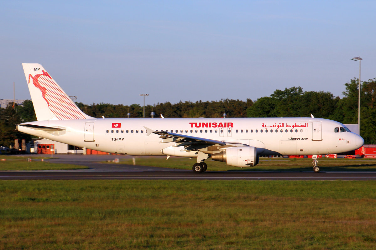 Tunis Air, TS-IMP, Airbus A320-214,   La Galite , 20.Mai 2017, FRA Frankfurt am Main, Germany.