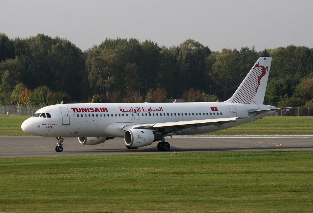 Tunisair, TS-IMG, (c/n 390),Airbus A 320-211, 11.10.2014, HAM-EDDH, Hamburg, Germany 
