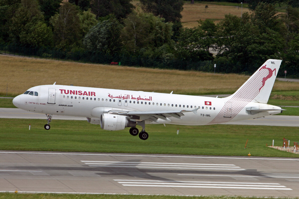 Tunisair, TS-IML, Airbus A320-211, 01.Juli 2016, msn: 958,  Gafsa Ksar ,  23.Juni 2007, ZRH Zürich, Switzerland.
