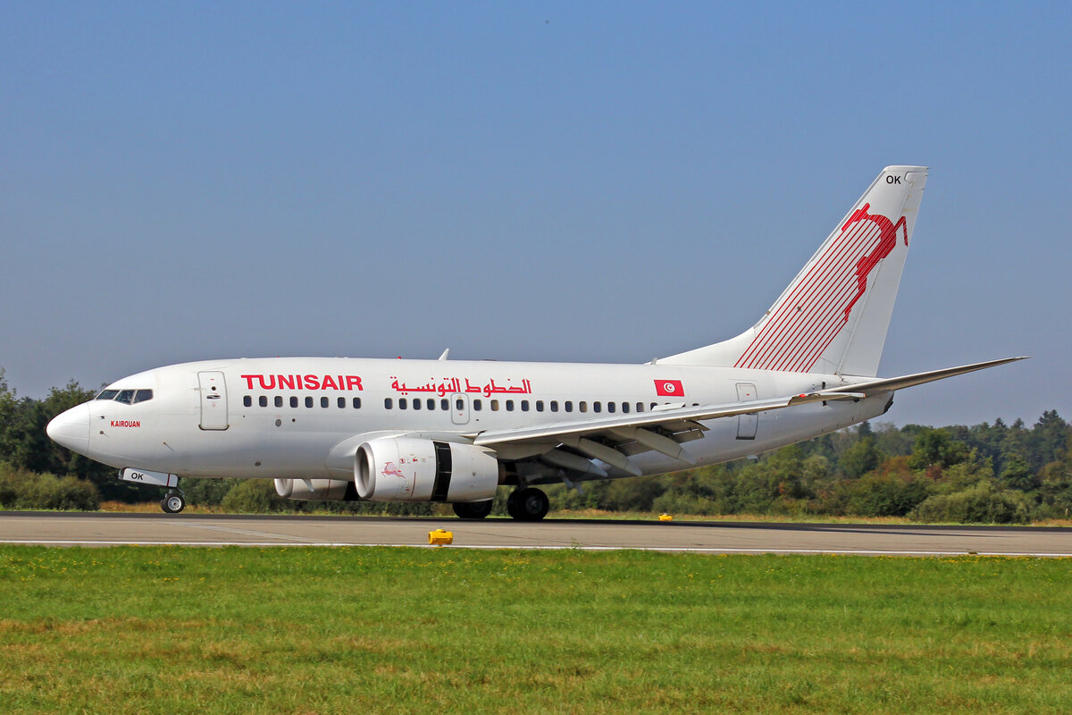 Tunisair, TS-IOK, Boeing 737-6H3, msn: 29496/268,  Kairouan , 04.September 2021, ZRH Zürich, Switzerland.