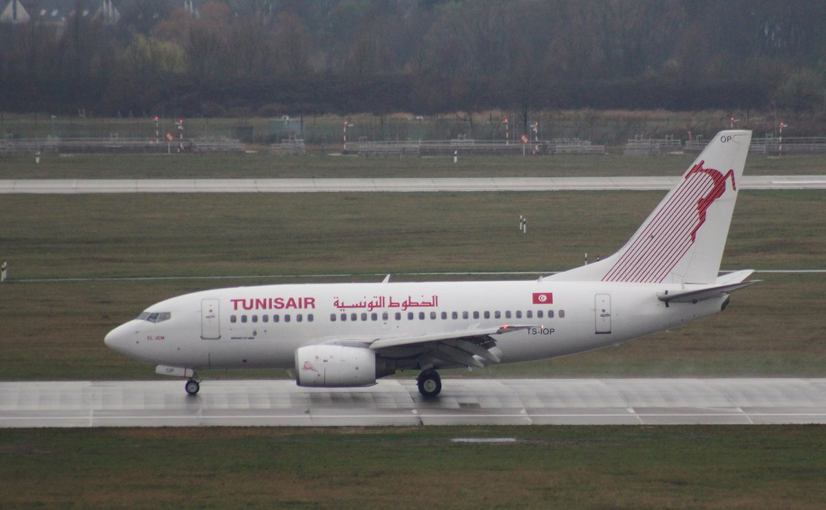 Tunisair, TS-IOP, (c/n 29500),Boeing 737-6H3,18.03.2017, DUS-EDDL, Düsseldorf, Germany (Name: El Jem) 