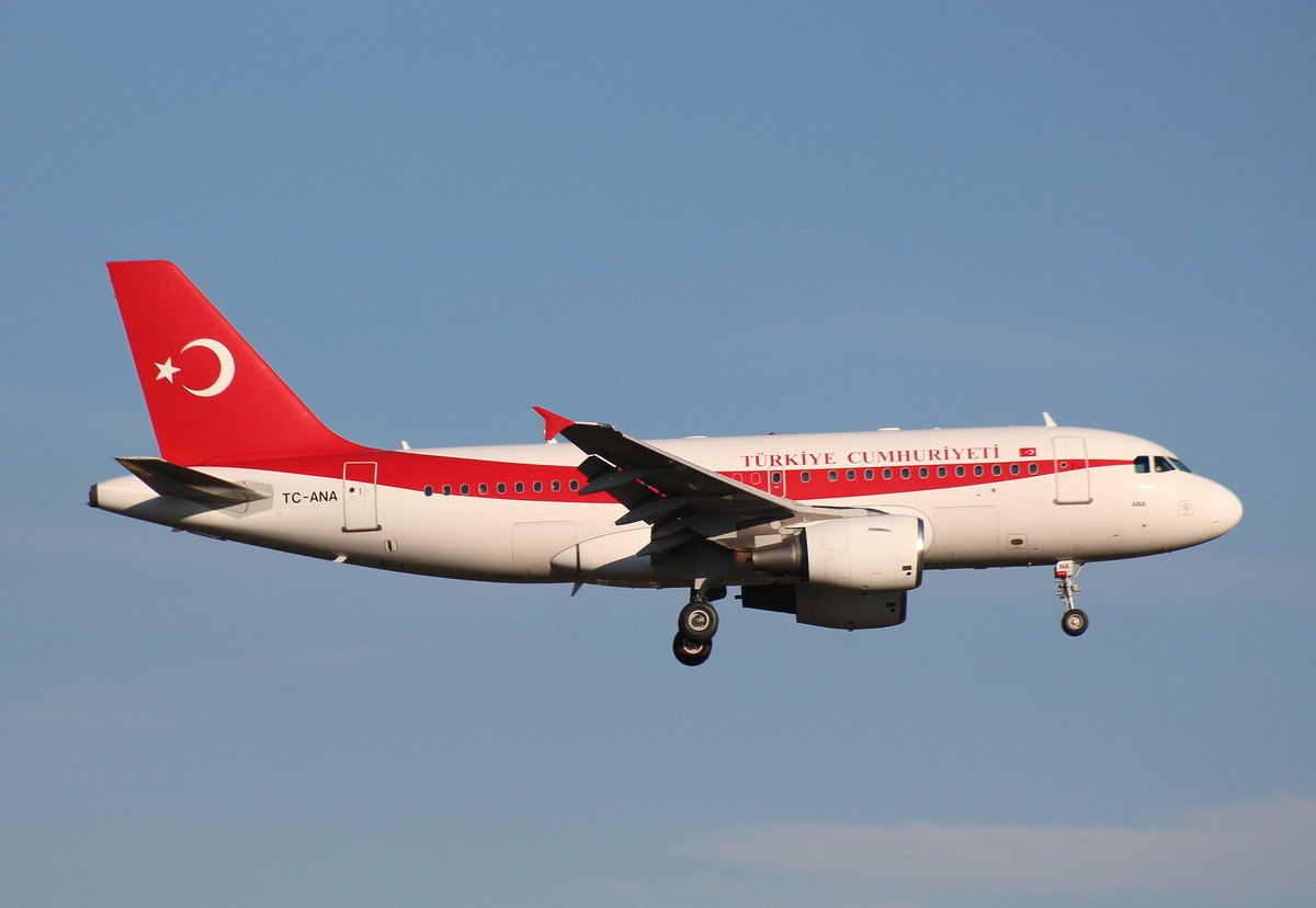 Turkish Air Force, TC-ANA, MSN 1002, Airbus A 319-115X(CJ), 06.07.2017, HAM-EDDH, Hamburg, Germany 